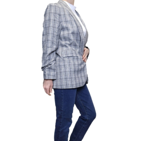 Blazer Sport jacket plaid Collard PRIVY - Picture 3 of 13